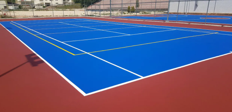 Quy trình để thi công sàn epoxy cho sân tennis theo tiêu chuẩn Mỹ